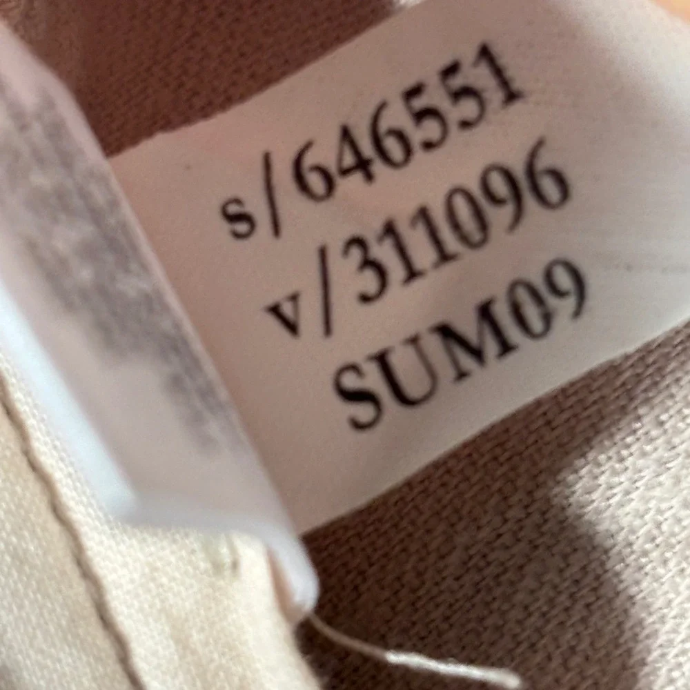 Banana Republic Cargo Capris Womens 6 Tan Linen Blend Martin Fit Cropped Pants